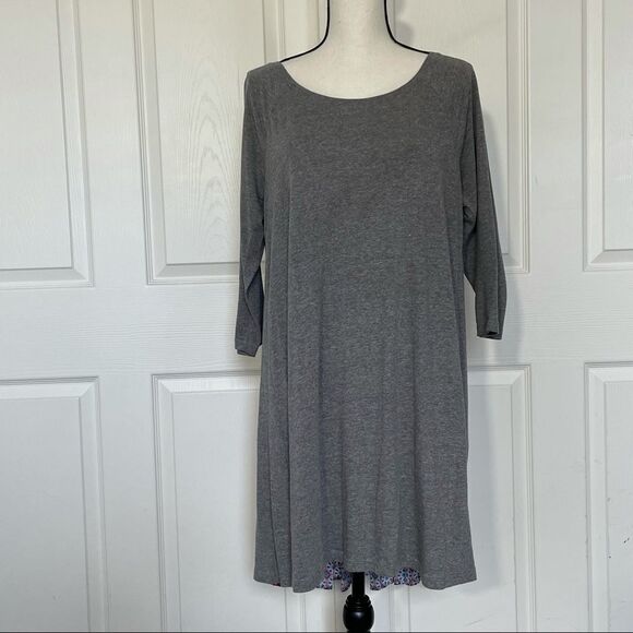 Altar’d State Boho Patchwork 3/4 Sleeve Jersey Dress, Medium - Picture 3 of 14